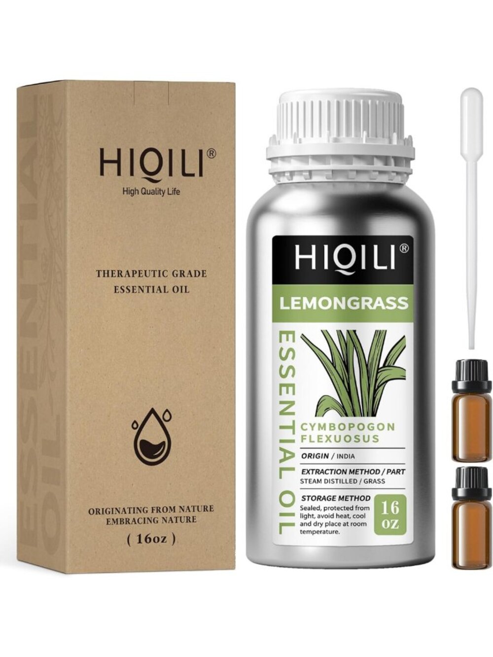 Lemongrass Essential Oil for DIY Spray, Body Oil & Soap Making - Aromatherapy